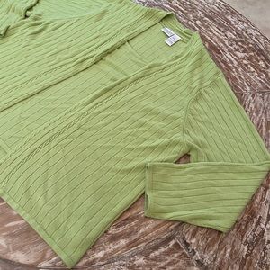 Styles By Leah Long Sleeve Green Women's Sweater 2 layered Shirt Plus Size 26